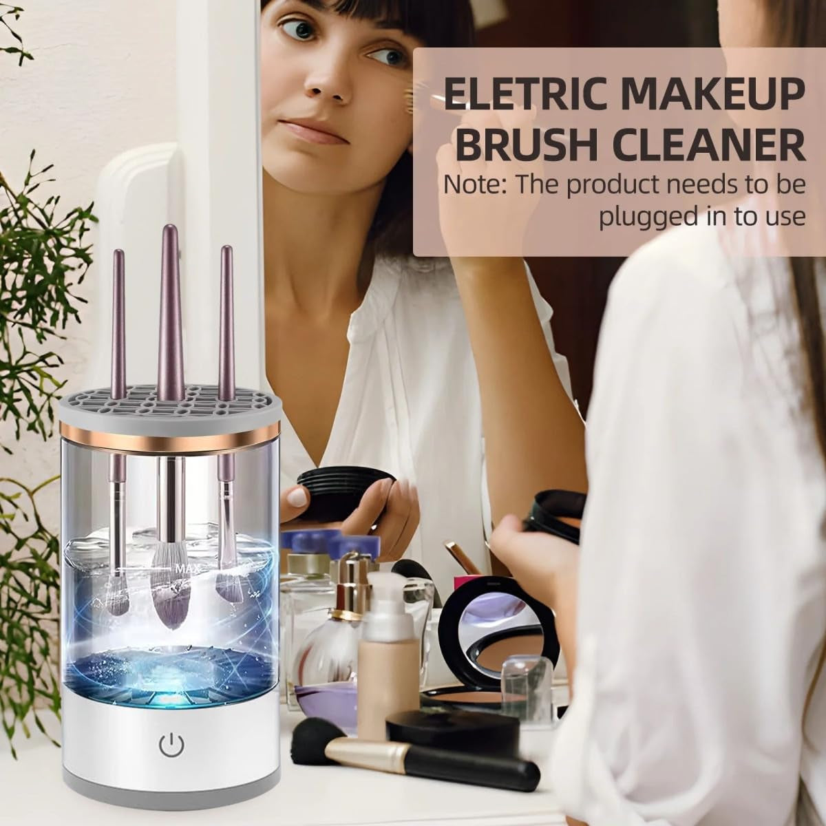 Electric Makeup Brush Cleaner